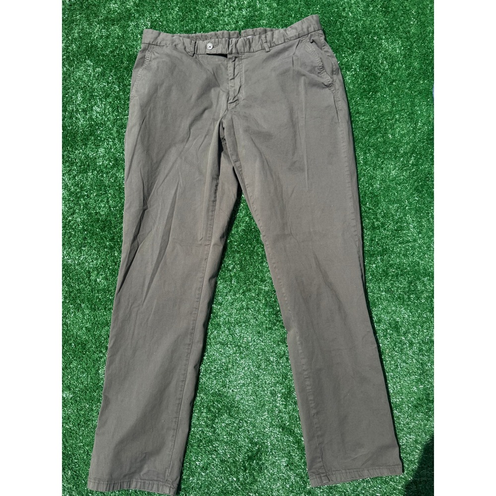 Hammer Made Mens Gray Straight Leg Chino Pants Casual Trousers Size 36